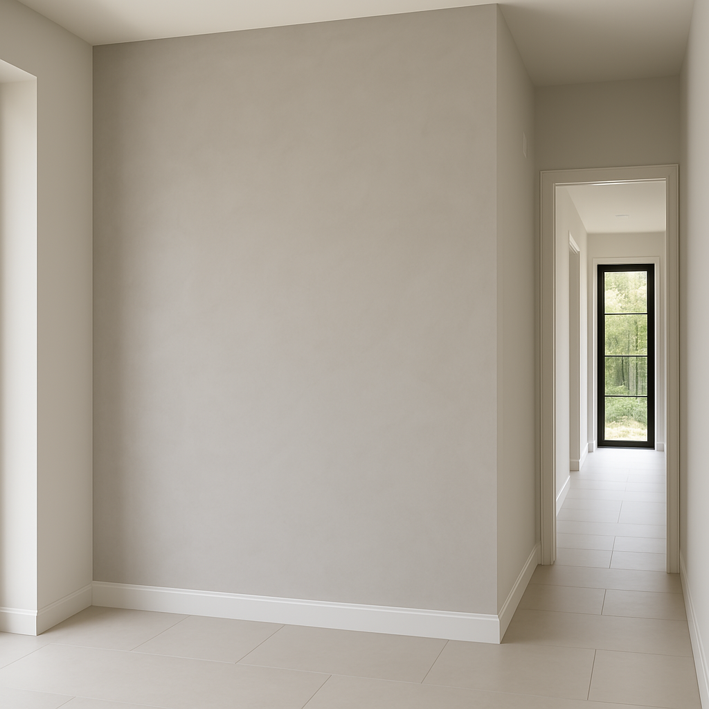 Strak gestuukte wand door JMK Afbouw